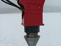 Rock - Spalter/ Holzspalter/ Kegelspalter hydr. HSP 2/9 - Spitze ist aus einem hochfestem Material 42CrMo4 - Bagger: 1,5t-9,5t