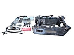 Oilquick OQ45-5 Anschweissrahmen Sortiergreifer bestückt 2x 1/2" 2x 1/4" 1x 1/4" Greifer Anschweissplatte Aufnahme OQ45 Anschweissaufnahme Koppel Minibagger Bagger OQ Oil Quick Hydraulikhammer Hammer