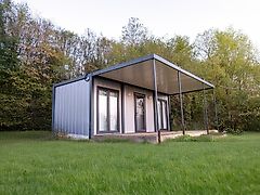 Sun Container Bürocontainer | Wohncontainer | Baucontainer | Modell Terrace | 240cmx600cm