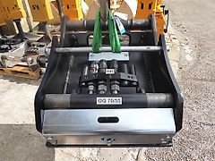 Oilquick - SW-Adapterplatte OQ 70/55 orig. 3 Leitungen - bestückt für HH, HM (3 Leitungen V-Block) - Bohrbild auf Kundenanfrage - SW-Identmaße: 70-550-600-550-70 - Bagger: 18t-32t </sp