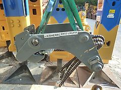 Liebherr - SW-Adapter SW33 Likufix orig. - für Pendelgreifer - SW-Identmaße oben: 60-330-400-330-60 - für Greifer-Bolzen-Aufnahme unten Ident-Maße: 70-285 - Bagger: 8t-25t